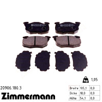Передние тормозные колодки 209061803 Otto Zimmermann