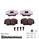 Передние тормозные колодки 209419901 Otto Zimmermann rd:z
