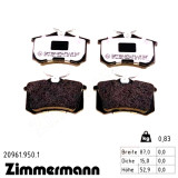 Задние тормозные колодки 209619501 Otto Zimmermann rd:z