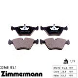 Передние тормозные колодки 209681951 Otto Zimmermann