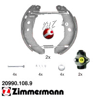 Комплект барабанних гальмівних колодок 209901089 Otto Zimmermann