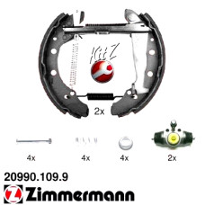 20990.109.9 Zimmermann Комплект барабанных тормозных колодок на VW POLO Variant (6V5) с двигателем 1.4 16V