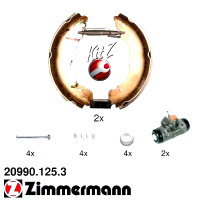 20990.125.3 Zimmermann Комплект барабанных тормозных колодок на FORD TRANSIT Kasten (FA_ _) с двигателем 2.3 16V RWD (FAA_, FAB_, FAC_)