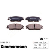 Передние тормозные колодки 210121502 Otto Zimmermann