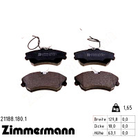 Передні гальмівні колодки 211881801 Otto Zimmermann