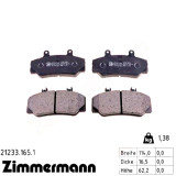 Передние тормозные колодки 212331651 Otto Zimmermann