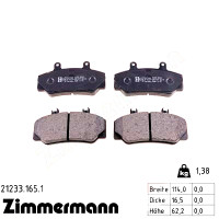 Передние тормозные колодки 212331651 Otto Zimmermann