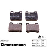 Задние тормозные колодки 213011501 Otto Zimmermann