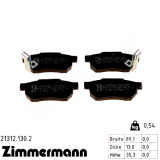 Задние тормозные колодки 213121302 Otto Zimmermann
