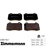 Передние тормозные колодки 213811501 Otto Zimmermann