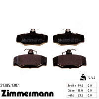 21385.130.1 Zimmermann Задние тормозные колодки на VOLVO V70 I (875, 876) с двигателем 2.3 T-5 AWD