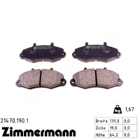 Передні гальмівні колодки 214701901 Otto Zimmermann