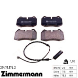 Передние тормозные колодки 214711752 Otto Zimmermann