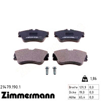 Передние тормозные колодки 214791901 Otto Zimmermann