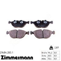 Передние тормозные колодки 214842051 Otto Zimmermann