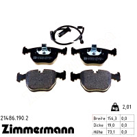 Передні гальмівні колодки 214861902 Otto Zimmermann