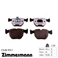 Передние тормозные колодки 214869901 Otto Zimmermann rd:z
