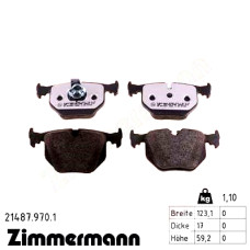 Задние тормозные колодки 214879701 Otto Zimmermann rd:z