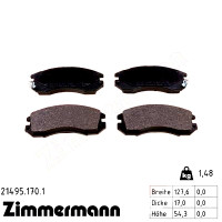 Передние тормозные колодки 214951701 Otto Zimmermann
