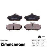 Передние тормозные колодки 215151751 Otto Zimmermann