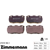 Передние тормозные колодки 215191801 Otto Zimmermann