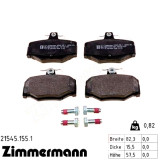 Задние тормозные колодки 215451551 Otto Zimmermann