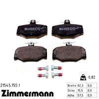 Задние тормозные колодки 215451551 Otto Zimmermann