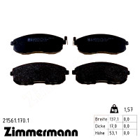 Передние тормозные колодки 215611701 Otto Zimmermann