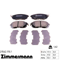 Передние тормозные колодки 215621701 Otto Zimmermann