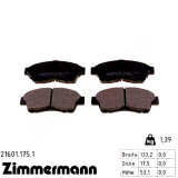 Передние тормозные колодки 216011751 Otto Zimmermann