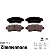Передние тормозные колодки 216011751 Otto Zimmermann