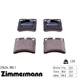 Передние тормозные колодки 216341801 Otto Zimmermann