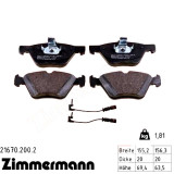 Передние тормозные колодки 216702002 Otto Zimmermann