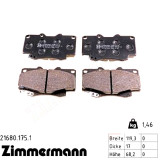 Передние тормозные колодки 216801751 Otto Zimmermann