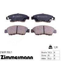 Передние тормозные колодки 216971501 Otto Zimmermann