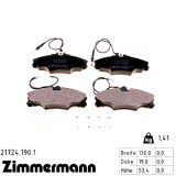 Передние тормозные колодки 217241901 Otto Zimmermann