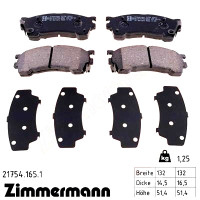 Передние тормозные колодки 217541651 Otto Zimmermann