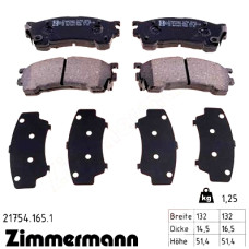 Передние тормозные колодки 217541651 Otto Zimmermann