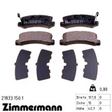 Задние тормозные колодки 218331501 Otto Zimmermann