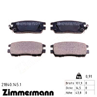 Задние тормозные колодки 218401451 Otto Zimmermann