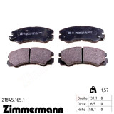 Передні гальмівні колодки 218451651 Otto Zimmermann