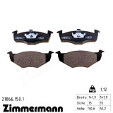 Передние тормозные колодки 218661501 Otto Zimmermann