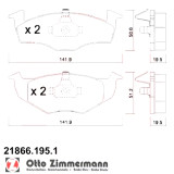 Передние тормозные колодки 218661951 Otto Zimmermann