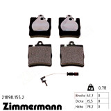 Задние тормозные колодки 218981552 Otto Zimmermann