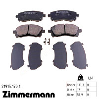 Передние тормозные колодки 219151701 Otto Zimmermann