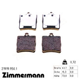 Задние тормозные колодки 219199501 Otto Zimmermann rd:z