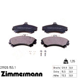 Передні гальмівні колодки 219201551 Otto Zimmermann