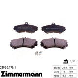 Передние тормозные колодки 219201751 Otto Zimmermann