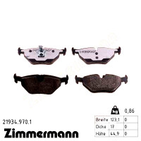 Задні гальмівні колодки 219349701 Otto Zimmermann rd:z