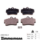 Передние тормозные колодки 219371559 Otto Zimmermann
